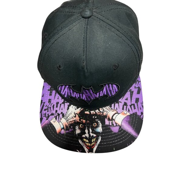 Batman Joker Black & Purple Snapback Hat Joker Design - Picture 2 of 4